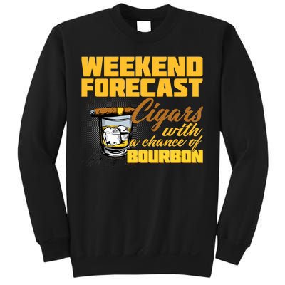 Weekend Forcast Cigars and Bourbon Sweatshirt