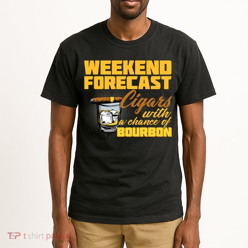 Weekend Forcast Cigars and Bourbon Tall T-Shirt