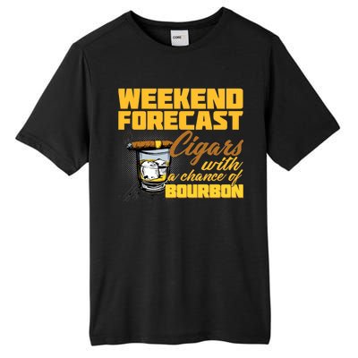 Weekend Forcast Cigars and Bourbon Tall Fusion ChromaSoft Performance T-Shirt