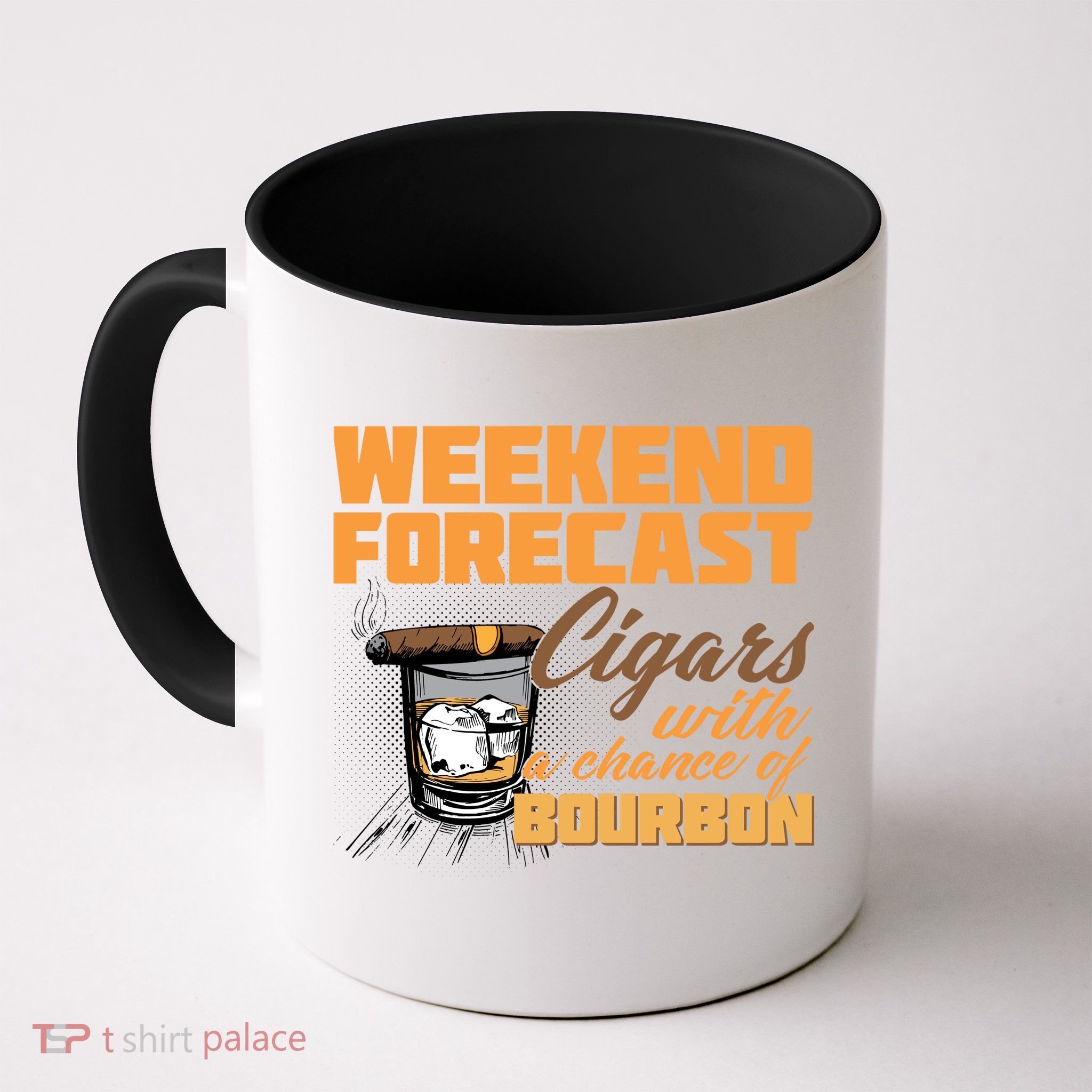 Weekend Forcast Cigars and Bourbon Mug