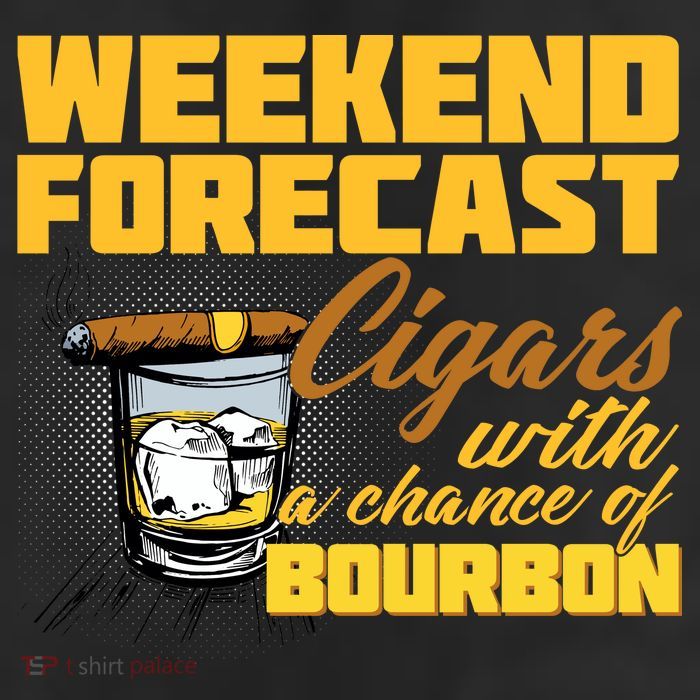 Weekend Forcast Cigars and Bourbon 11oz C Handle Ceramic Mug