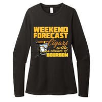 Weekend Forcast Cigars and Bourbon Womens CVC Long Sleeve Shirt