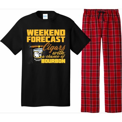 Weekend Forcast Cigars and Bourbon Pajama Set