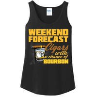 Weekend Forcast Cigars and Bourbon Ladies Essential Tank