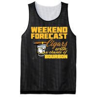 Weekend Forcast Cigars and Bourbon Mesh Reversible Basketball Jersey Tank