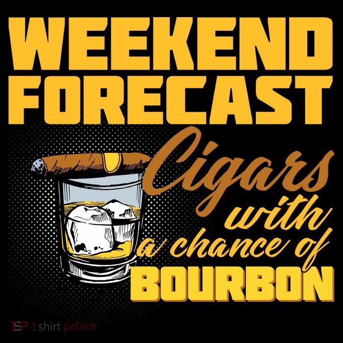 Weekend Forcast Cigars and Bourbon Premium T-Shirt