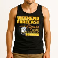 Weekend Forcast Cigars and Bourbon Tank Top