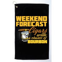 Weekend Forcast Cigars and Bourbon Golf Towel