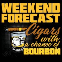 Weekend Forcast Cigars and Bourbon Cropped Pullover Crew