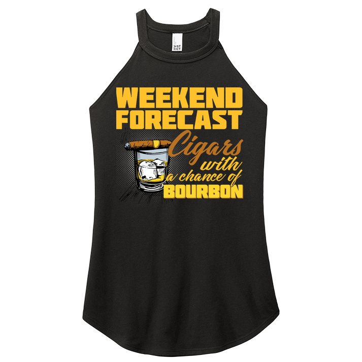 Weekend Forcast Cigars and Bourbon Women's Perfect Tri Rocker Tank