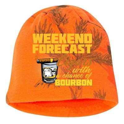 Weekend Forcast Cigars and Bourbon Kati - Camo Knit Beanie