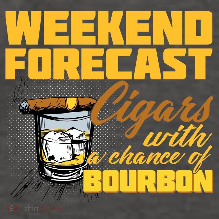 Weekend Forcast Cigars and Bourbon Vector Backpack