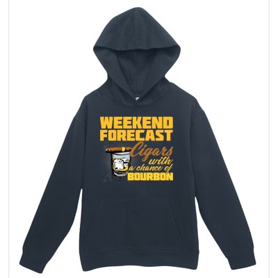 Weekend Forcast Cigars and Bourbon Urban Pullover Hoodie