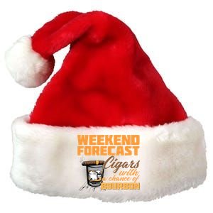 Weekend Forcast Cigars and Bourbon Premium Christmas Santa Hat