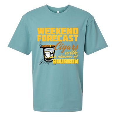 Weekend Forcast Cigars and Bourbon Sueded Cloud Jersey T-Shirt