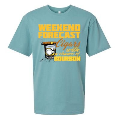 Weekend Forcast Cigars and Bourbon Sueded Cloud Jersey T-Shirt