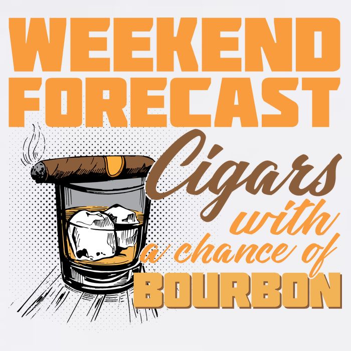 Weekend Forcast Cigars and Bourbon Garment-Dyed Sweatshirt