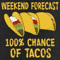 Weekend Forecast 100 Percent Chance Of Tacos Hat
