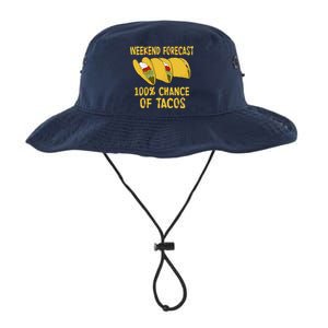 Weekend Forecast 100 Percent Chance Of Tacos Legacy Cool Fit Booney Bucket Hat