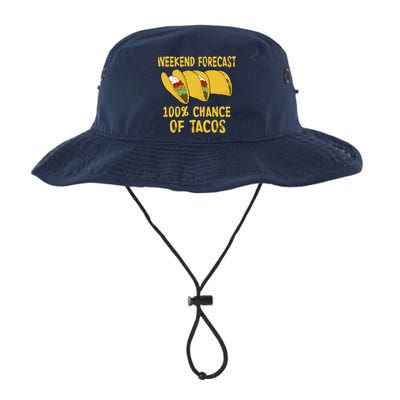 Weekend Forecast 100 Percent Chance Of Tacos Bucket Hat