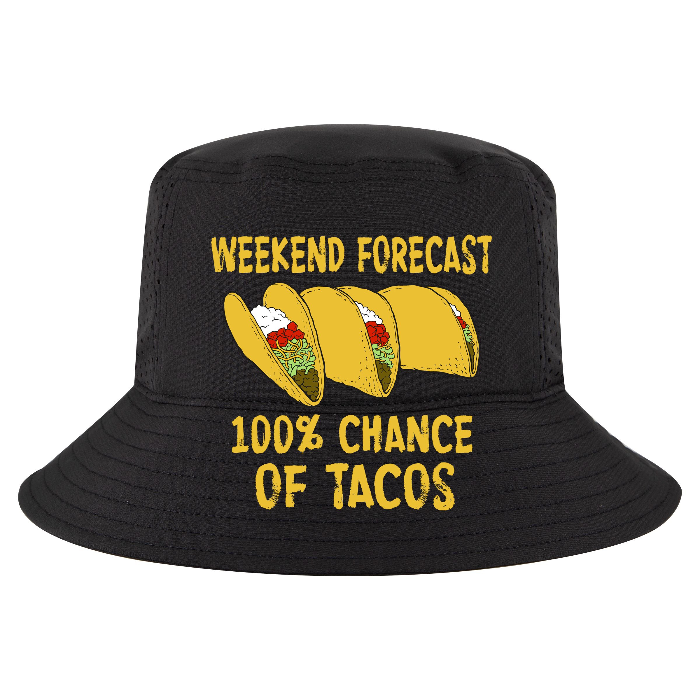 Weekend Forecast 100 Percent Chance Of Tacos Women's Crop Top Tee