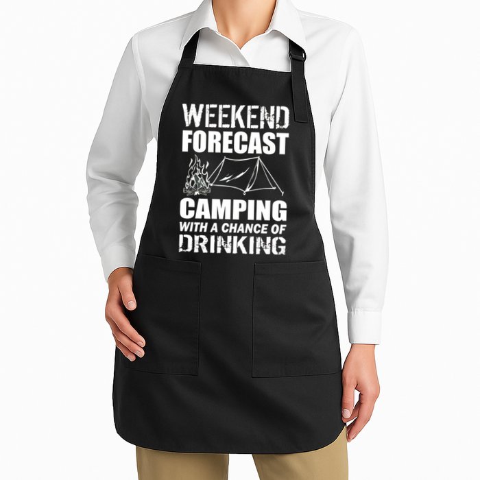 Weekend Forecast Camping With A Chance Of Drinking Apron