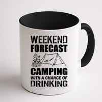 Weekend Forecast Camping With A Chance Of Drinking Mug