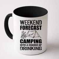 Weekend Forecast Camping With A Chance Of Drinking Mug