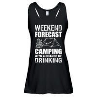 Weekend Forecast Camping With A Chance Of Drinking Ladies Essential Flowy Tank