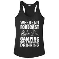 Weekend Forecast Camping With A Chance Of Drinking Ladies PosiCharge Competitor Racerback Tank