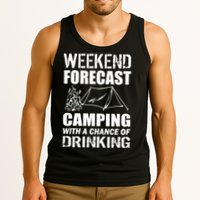 Weekend Forecast Camping With A Chance Of Drinking Tank Top