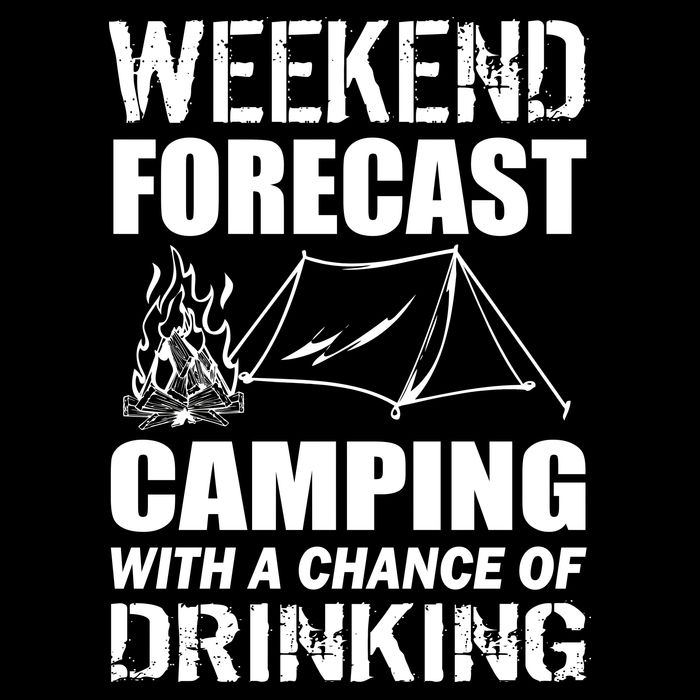 Weekend Forecast Camping With A Chance Of Drinking Kids Hoodie