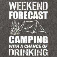 Weekend Forecast Camping With A Chance Of Drinking Cotton Canvas Backpack