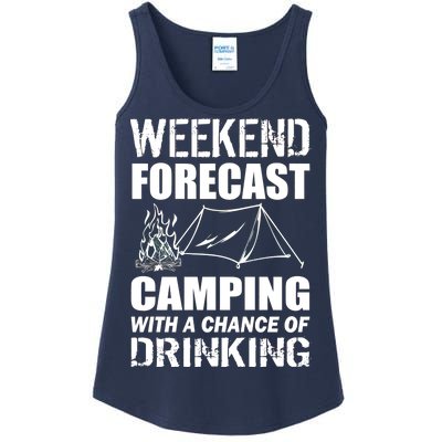 Weekend Forecast Camping With A Chance Of Drinking Ladies Essential Tank