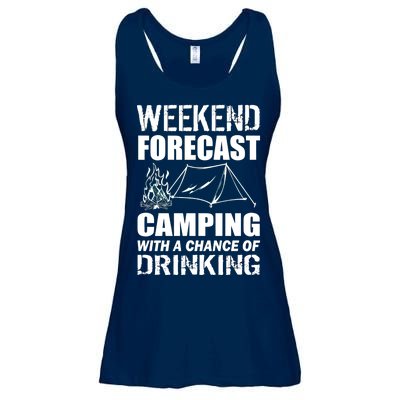 Weekend Forecast Camping With A Chance Of Drinking Ladies Essential Flowy Tank