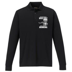 Weekend Forecast Disc Golf Chance Of Drinking Performance Long Sleeve Polo