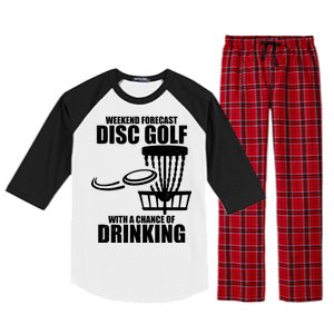 Weekend Forecast Disc Golf Chance Of Drinking Raglan Sleeve Pajama Set