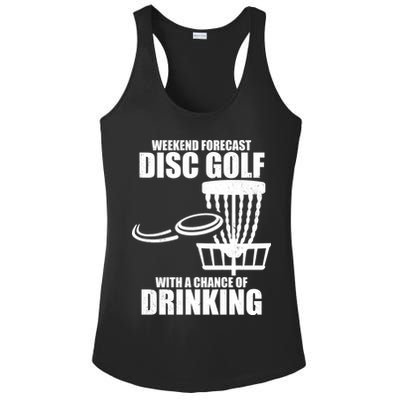 Weekend Forecast Disc Golf Chance Of Drinking Ladies PosiCharge Competitor Racerback Tank