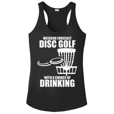 Weekend Forecast Disc Golf Chance Of Drinking Ladies PosiCharge Competitor Racerback Tank