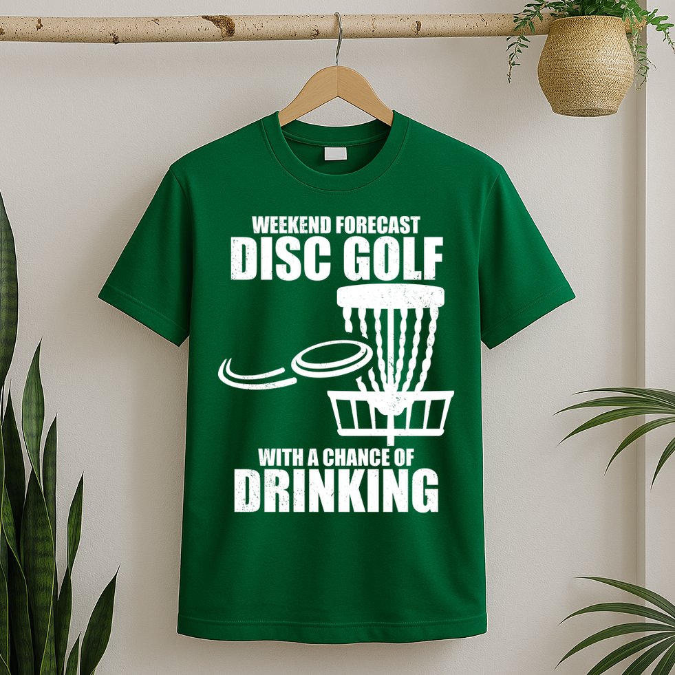 Weekend Forecast Disc Golf Chance Of Drinking T-Shirt
