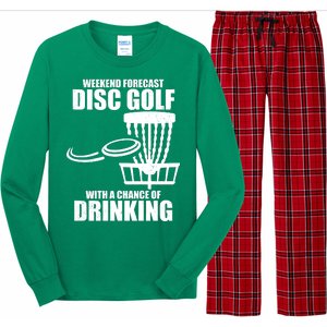 Weekend Forecast Disc Golf Chance Of Drinking Long Sleeve Pajama Set