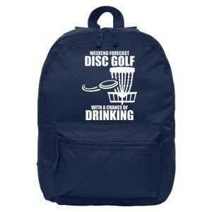 Weekend Forecast Disc Golf Chance Of Drinking 16 in Basic Backpack