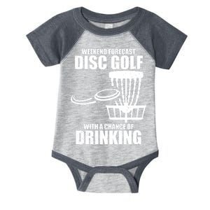 Weekend Forecast Disc Golf Chance Of Drinking Infant Baby Jersey Bodysuit