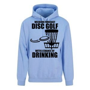 Weekend Forecast Disc Golf Chance Of Drinking Unisex Surf Hoodie