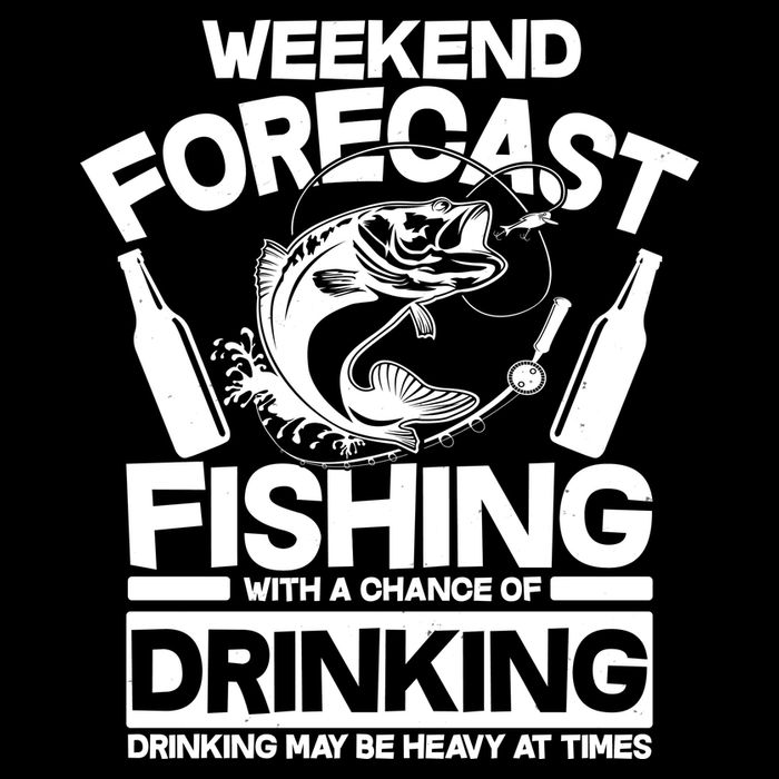 Weekend Forecast Fishing And Drinking Flexfit Unipanel Trucker Cap