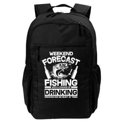 Weekend Forecast Fishing And Drinking Backpack