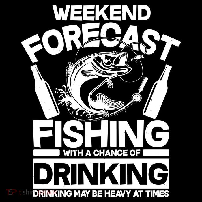 Weekend Forecast Fishing And Drinking Zip Tote Bag