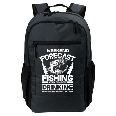 Weekend Forecast Fishing And Drinking Daily Commute Backpack