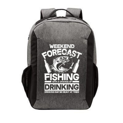 Weekend Forecast Fishing And Drinking Vector Backpack