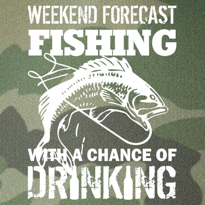 Weekend Forecast Fishing With A Chance Of Drinking Legacy Tie Dye Trucker Hat